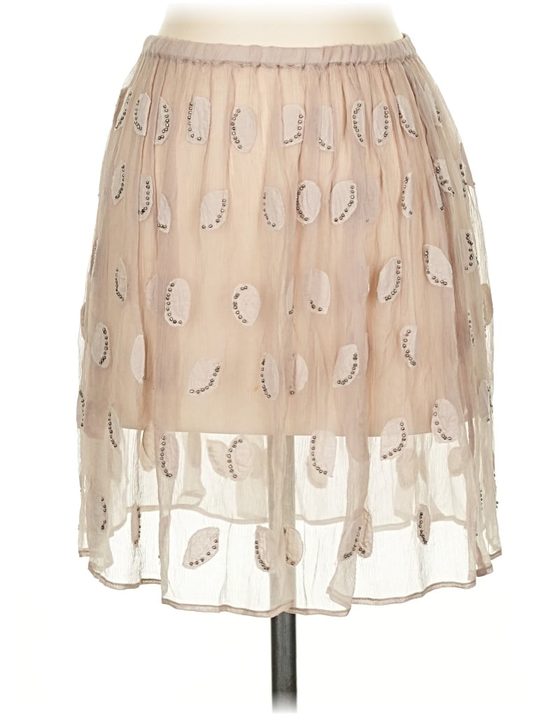 Pre-owned Chan Luu Formal Skirt In Ivory