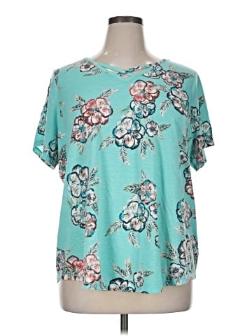 St. John's Bay Short Sleeve Blouse (view 1)