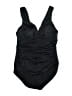 Assorted Brands Solid Black One Piece Swimsuit Size L - photo 1