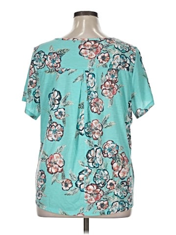 St. John's Bay Short Sleeve Blouse (view 2)