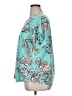 St. John's Bay Floral Teal Short Sleeve Blouse Size 1X - photo 5