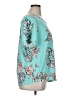 St. John's Bay Floral Teal Short Sleeve Blouse Size 1X - photo 4