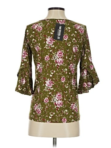 Doublju 3/4 Sleeve Blouse (view 2)
