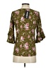 Doublju Floral Green 3/4 Sleeve Blouse Size S - photo 2