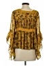 V Cristina 100% Polyester Yellow 3/4 Sleeve Blouse Size S - photo 2