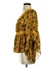 V Cristina 100% Polyester Yellow 3/4 Sleeve Blouse Size S - photo 5