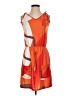 Unbranded Graphic Orange Cocktail Dress Size S - photo 1