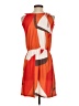 Unbranded Graphic Orange Cocktail Dress Size S - photo 2