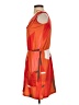 Unbranded Graphic Orange Cocktail Dress Size S - photo 5