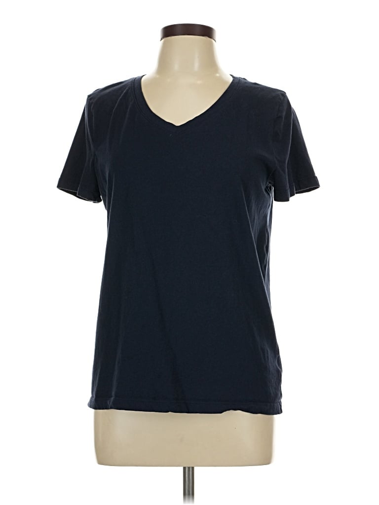 Pre-owned Time And Tru Short Sleeve T-shirt In Blue