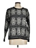 J.Jill Print Black Pullover Sweater Size M - photo 1