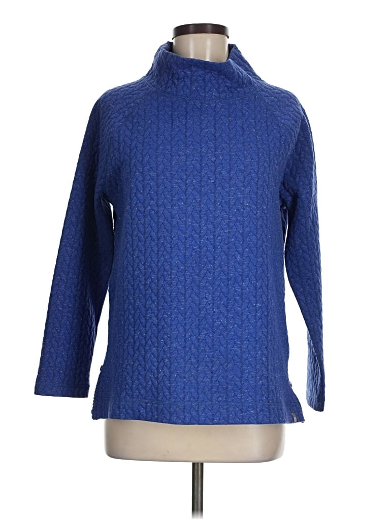 Pre-owned T By Talbots Turtleneck Sweater In Blue