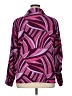 Notations 100% Polyester Print Purple Long Sleeve Blouse Size 1X - photo 2