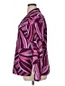 Notations 100% Polyester Print Purple Long Sleeve Blouse Size 1X - photo 5