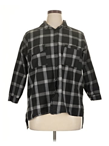 Fashion Classics 3/4 Sleeve Button-Down Shirt (view 1)