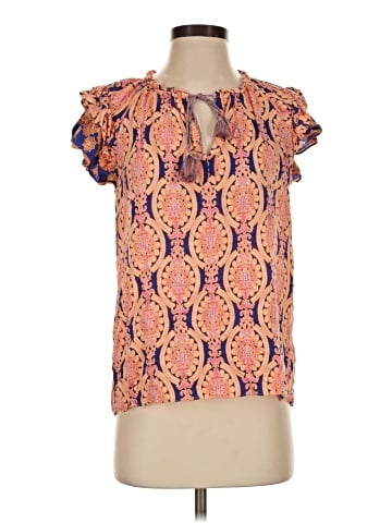 Rose + Olive Short Sleeve Blouse (view 1)