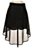 Bebe 100% Polyester Polka Dots Black Casual Skirt Size XS - photo 2