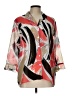 Alfred Dunner 100% Polyester Color Block Red 3/4 Sleeve Blouse Size 12 - photo 1