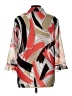 Alfred Dunner 100% Polyester Color Block Red 3/4 Sleeve Blouse Size 12 - photo 2