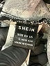 Shein 100% Polyester Houndstooth Black Casual Skirt Size 8 - 10 - photo 4