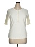 Lands' End Ivory Short Sleeve Top Size XL - photo 1