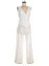 Zara Solid Ivory Jumpsuit Size M - photo 1