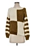 Blu Pepper 100% Polyester Checkered-gingham Brown Pullover Sweater Size S - photo 1