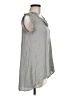 Easel Gray Sleeveless Blouse Size M - photo 4