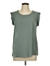 Pleione 100% Polyester Green Short Sleeve Top Size M - photo 1