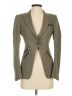DKNY 100% Wool Houndstooth Gray Wool Blazer Size 2 - photo 1
