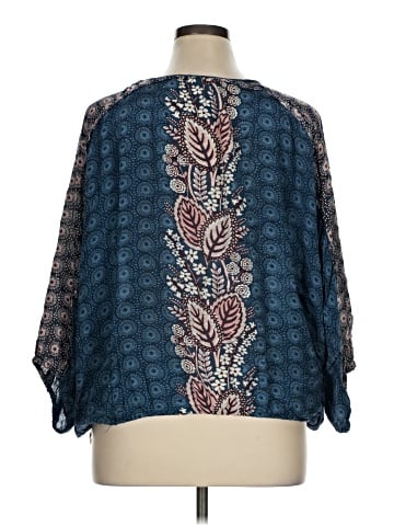 Maeve by Anthropologie 3/4 Sleeve Blouse (view 2)