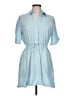 Stradivarius Blue Casual Dress Size L - photo 1