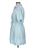 Stradivarius Blue Casual Dress Size L - photo 5
