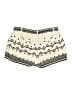 Elle Chevron-herringbone Ivory Shorts Size 12 - photo 2