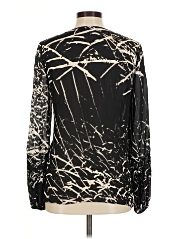 Parker Long Sleeve Silk Top (view 2)