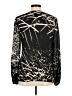 Parker 100% Silk Black Long Sleeve Silk Top Size M - photo 2