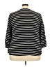 Zac & Rachel 100% Polyester Stripes Black 3/4 Sleeve Blouse Size 3X - photo 2