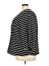 Zac & Rachel 100% Polyester Stripes Black 3/4 Sleeve Blouse Size 3X - photo 5