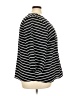 Zac & Rachel 100% Polyester Stripes Black 3/4 Sleeve Blouse Size 3X - photo 4