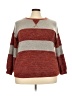 emerald Color Block Red Pullover Sweater Size 3X - photo 1