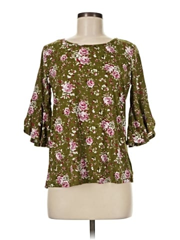 Doublju 3/4 Sleeve Blouse (view 1)
