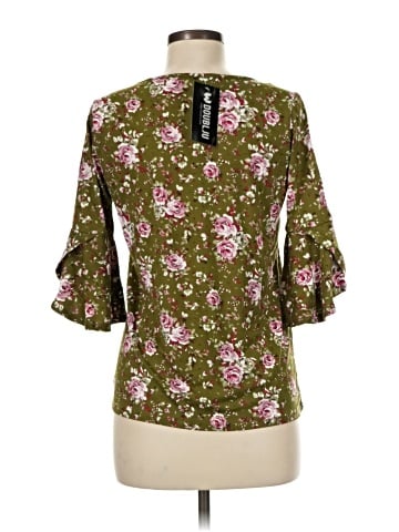 Doublju 3/4 Sleeve Blouse (view 2)