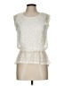 Route 100% Polyester Ivory Sleeveless Blouse Size 10 - photo 1