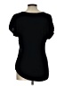 Espresso Chevron-herringbone Black Short Sleeve Blouse Size L - photo 2
