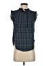 DKNY 100% Polyester Blue Sleeveless Blouse Size XS - photo 1