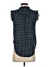 DKNY 100% Polyester Blue Sleeveless Blouse Size XS - photo 2