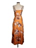 Unbranded 100% Polyester Orange Cocktail Dress Size S - photo 2