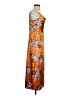 Unbranded 100% Polyester Orange Cocktail Dress Size S - photo 4