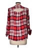 Doe & Rae 100% Rayon Plaid Red 3/4 Sleeve Blouse Size M - photo 2