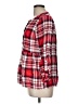 Doe & Rae 100% Rayon Plaid Red 3/4 Sleeve Blouse Size M - photo 5